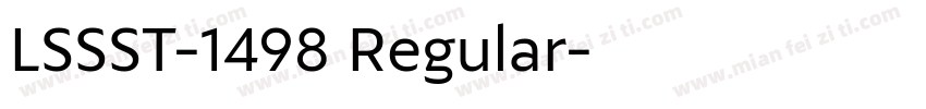 LSSST-1498 Regular字体转换